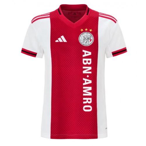 Stroje piłkarskie Ajax Koszulka Podstawowej dla damskie 2025-26 Krótki Rękaw